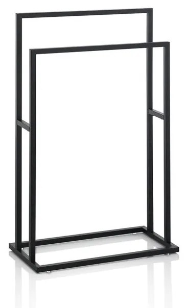 Suport  pentru prosoape KOI, Metal, Negru, 48x24x78.5 cm