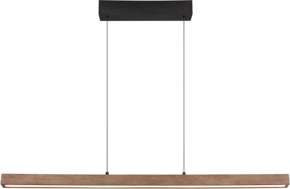 Globo 17015 - Lustra OLIVUS suspendată pe cablu, LED reglabil cu comutare tactilă/24W/230V 3000K maro