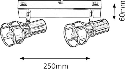 Rabalux 5959 - Lampă spot ARIA 2xE14/15W