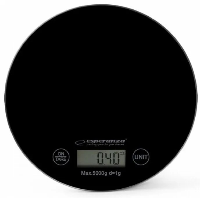 Cantar de bucatarie Esperanza Mango EKS003K max. 5kg Negru