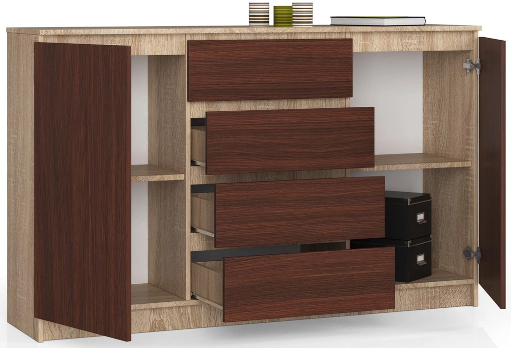 Comodă Koa (Stejar sonoma + wenge). 1069402