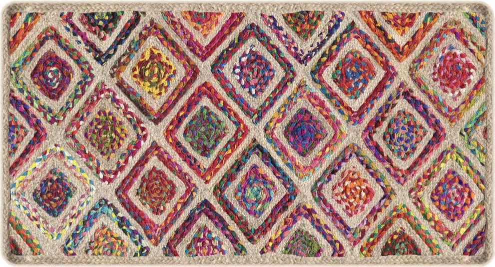 vidaXL Covor lavabil, multicolor, 80x150 cm