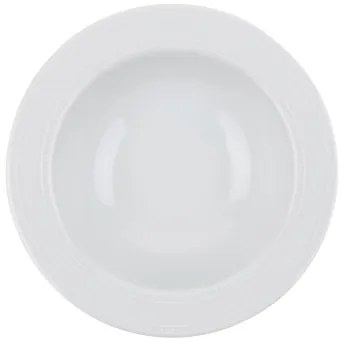 Set de masă, 24 piese, alb/porțelan