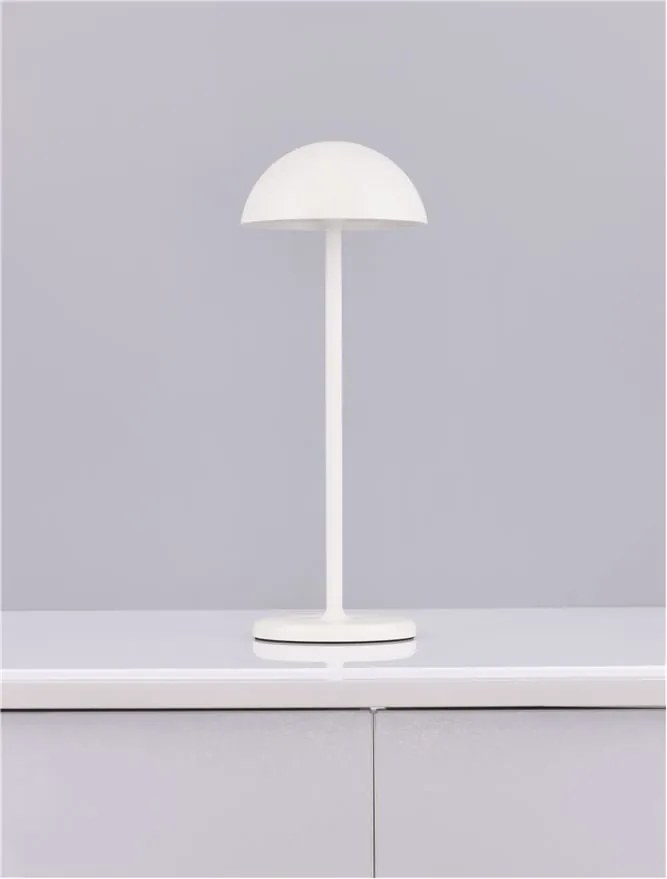 Lampa LED portabila iluminat exterior decorativ ROSE alba