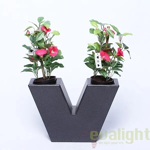Ghiveci plante design decorativ modern interior / exterior UVE NANO 10x30x20cm