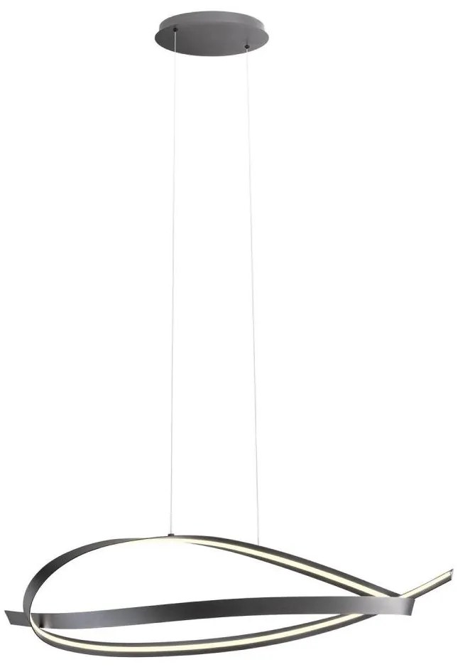 Lustră LED dimabilă suspendată pe cablu IMPULS LED/38W/230V, neagră