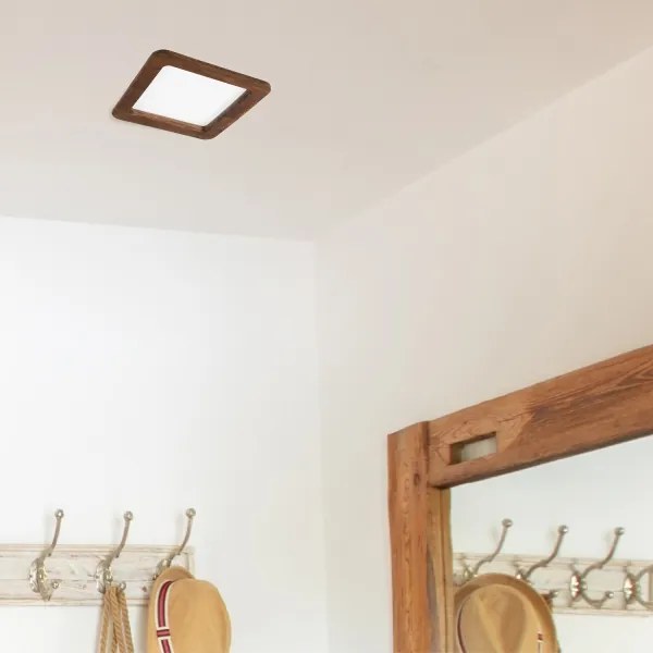 LED Spot WOODY 17W 230V 3000K cireș 18,5x18,5 cm