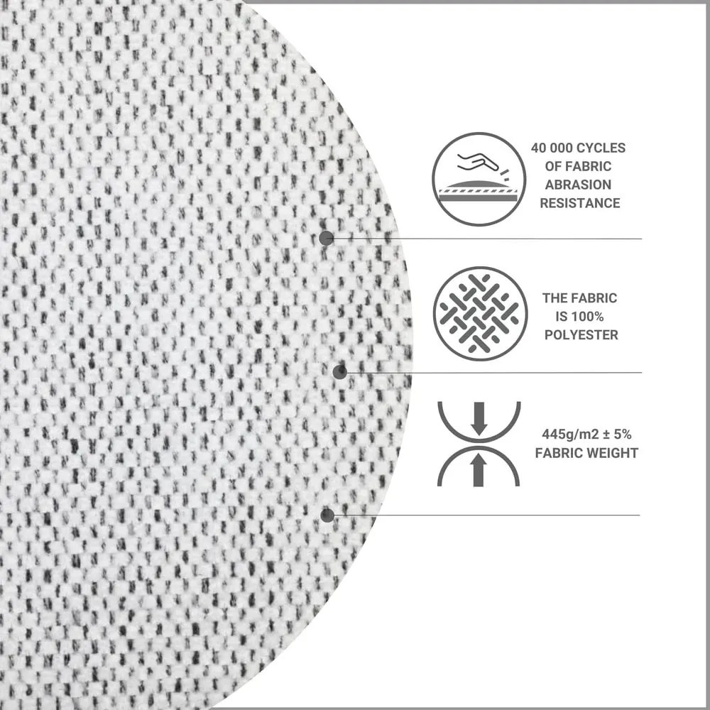 Pat matrimonial gri deschis tapițat cu spațiu de depozitare 200x200 cm Musca – Maison de Rêve