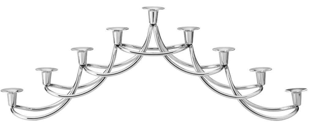 Sfeșnic din oțel inoxidabil Harmony Menora - Georg Jensen