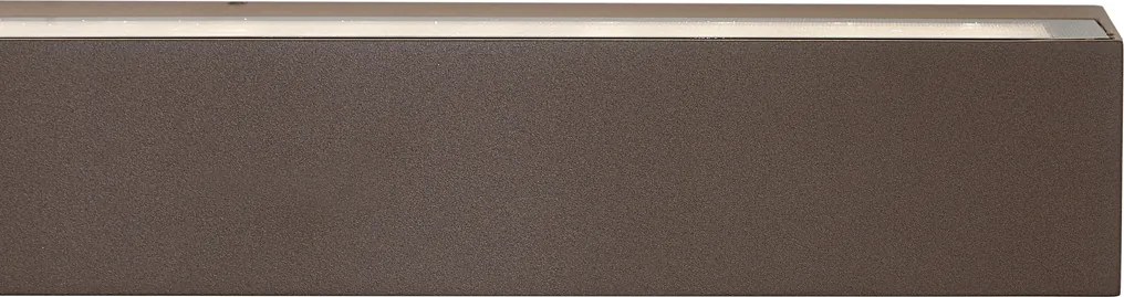 Lampă de perete industrială de exterior maro rugină 55 cm, inclusiv LED IP65 - Hannah