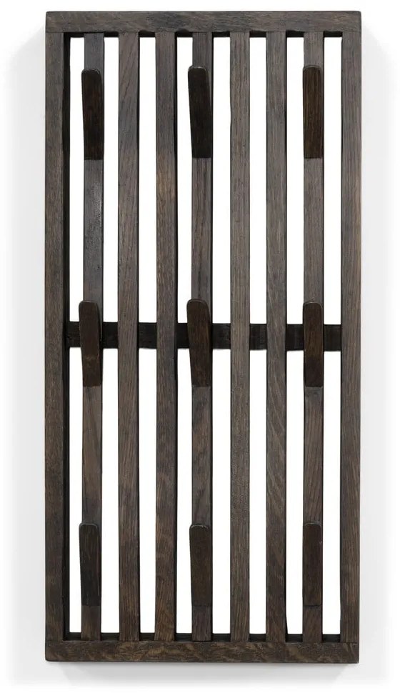 Cuier de perete maro închis din lemn de stejar Parco – Spinder Design