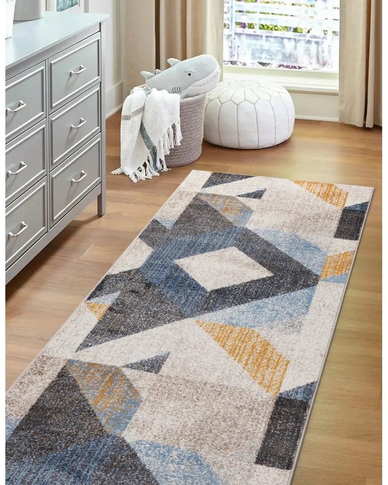 Covor tip traversă gri deschis 80x300 cm Soft Halleby – FD