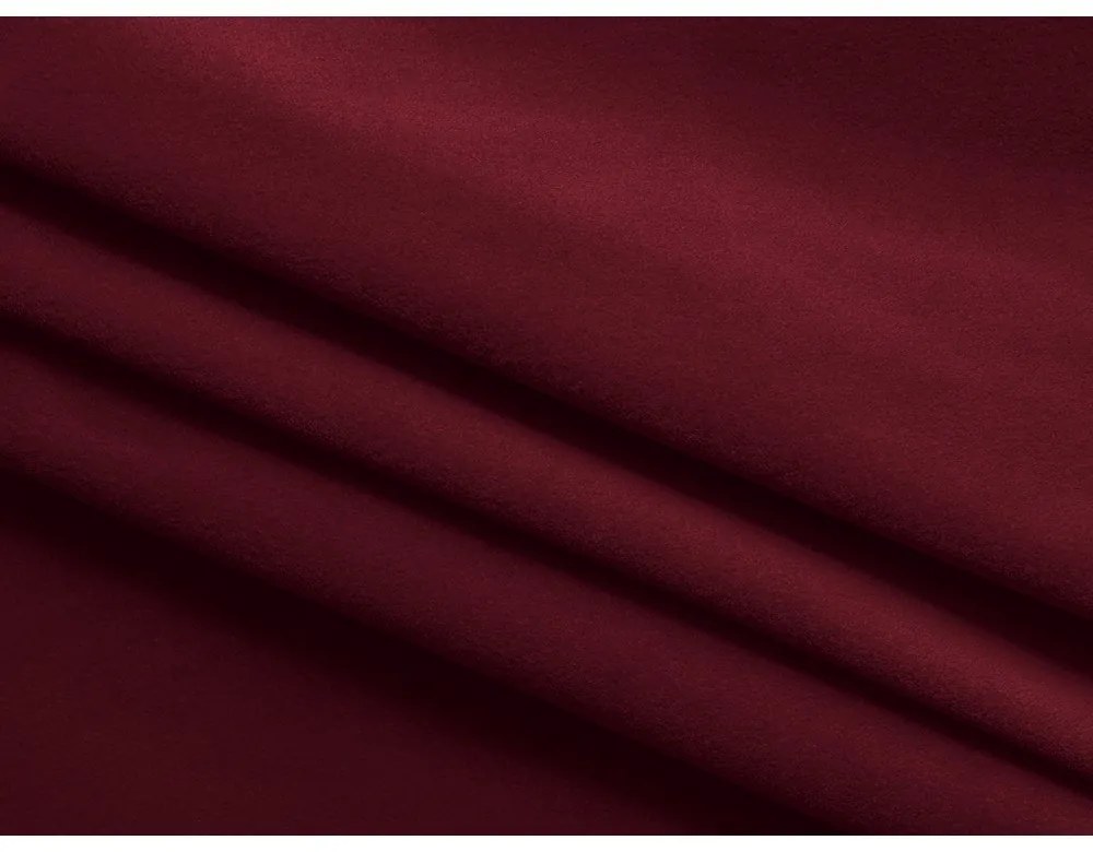 Canapea burgundy cu tapițerie din catifea 228 cm Ekahi – Makamii