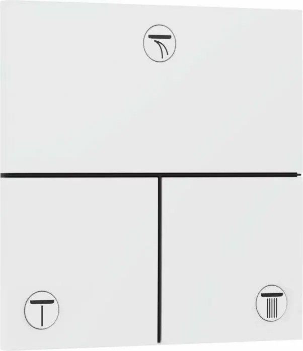 Ventil incastrat alb mat Hansgrohe ShowerSelect Comfort E 3 functii