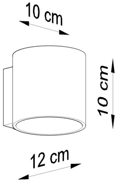 Sollux SL.0566 - Aplica de perete ORBIS 1xG9/40W/230V antracit
