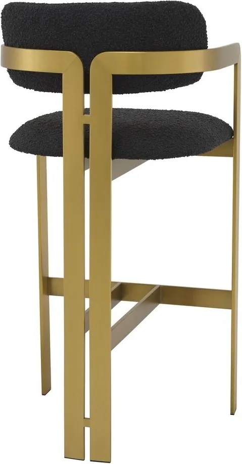 Scaun bar design LUX Donato, boucle negru 115837 HZ