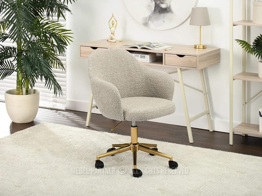 Fotoliu Lolo (bej + auriu). Promo -15%. 1110521