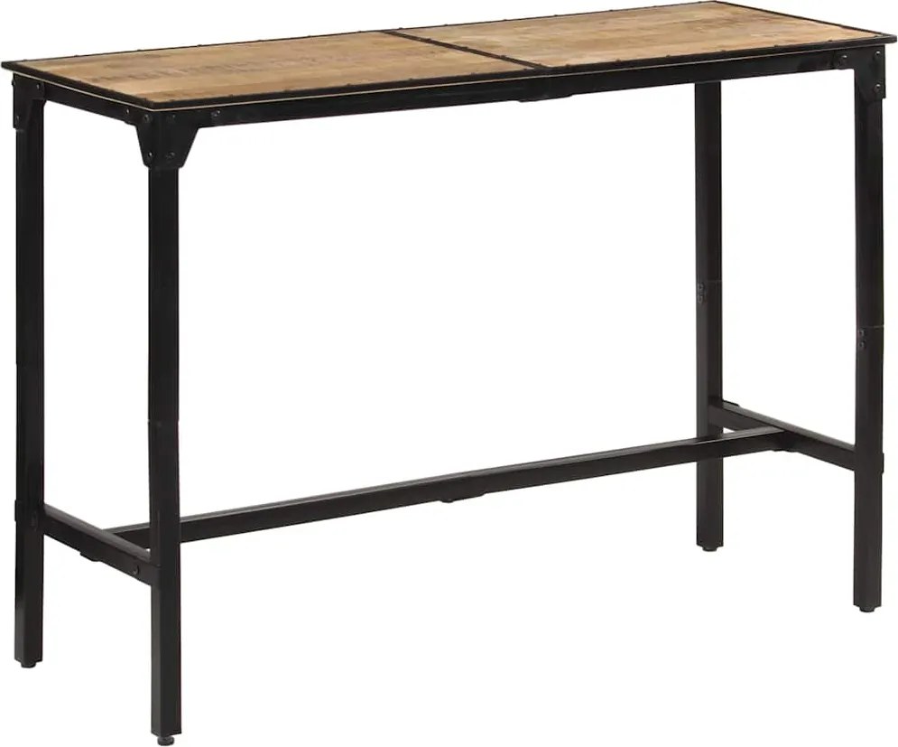 vidaXL Masă de bar, 150x55x107 cm, lemn masiv de mango nefinisat