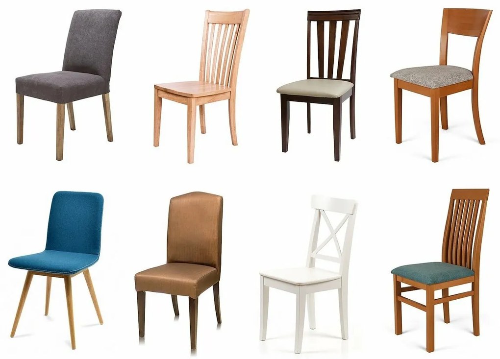 Restilo Husă pentru scaun Sento indigo, 48 x 48 x58 + 10 cm, set de 6 bucăți