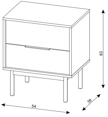 Noptieră ELI neagră