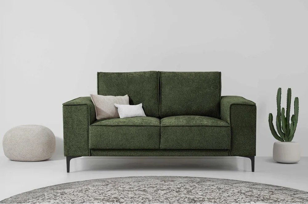 Canapea verde cu tapițerie din chenille 164 cm Copenhagen – Scandic