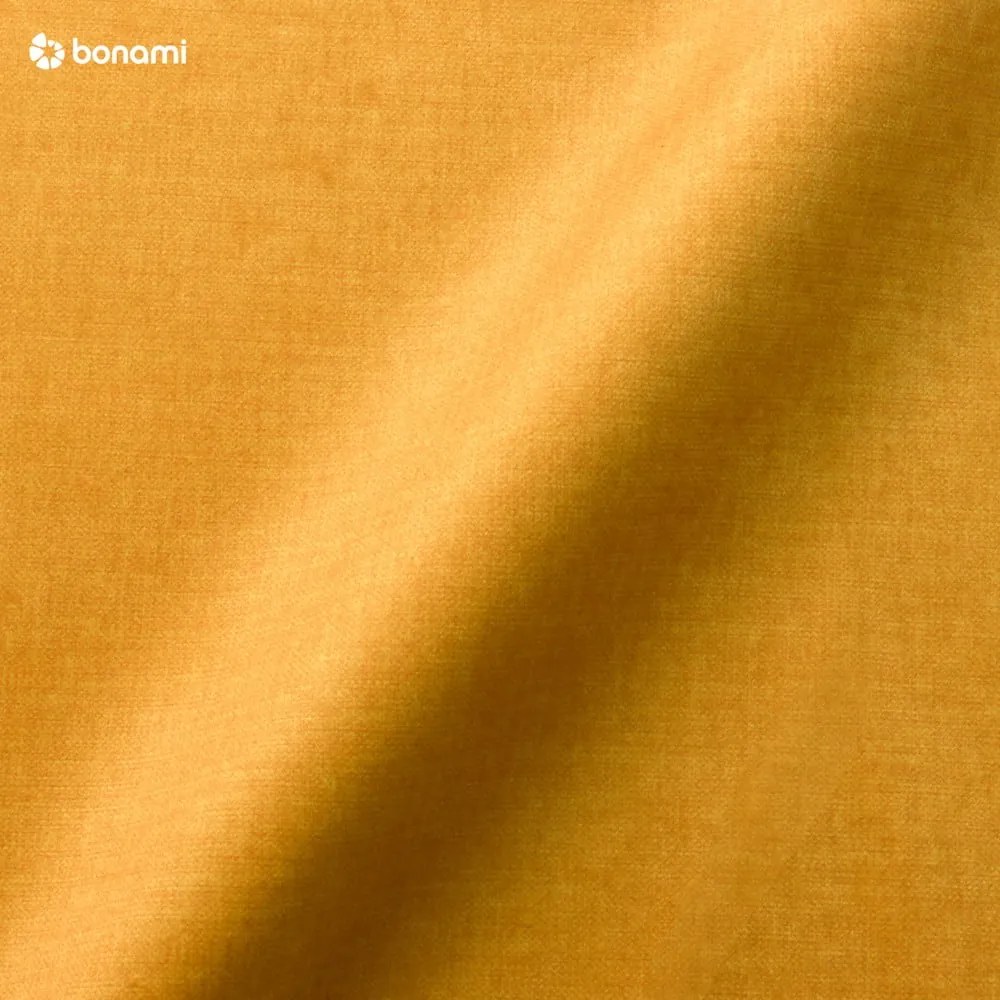 Puf cu tapițerie din catifea Windsor &amp; Co Sofas Vesta, galben