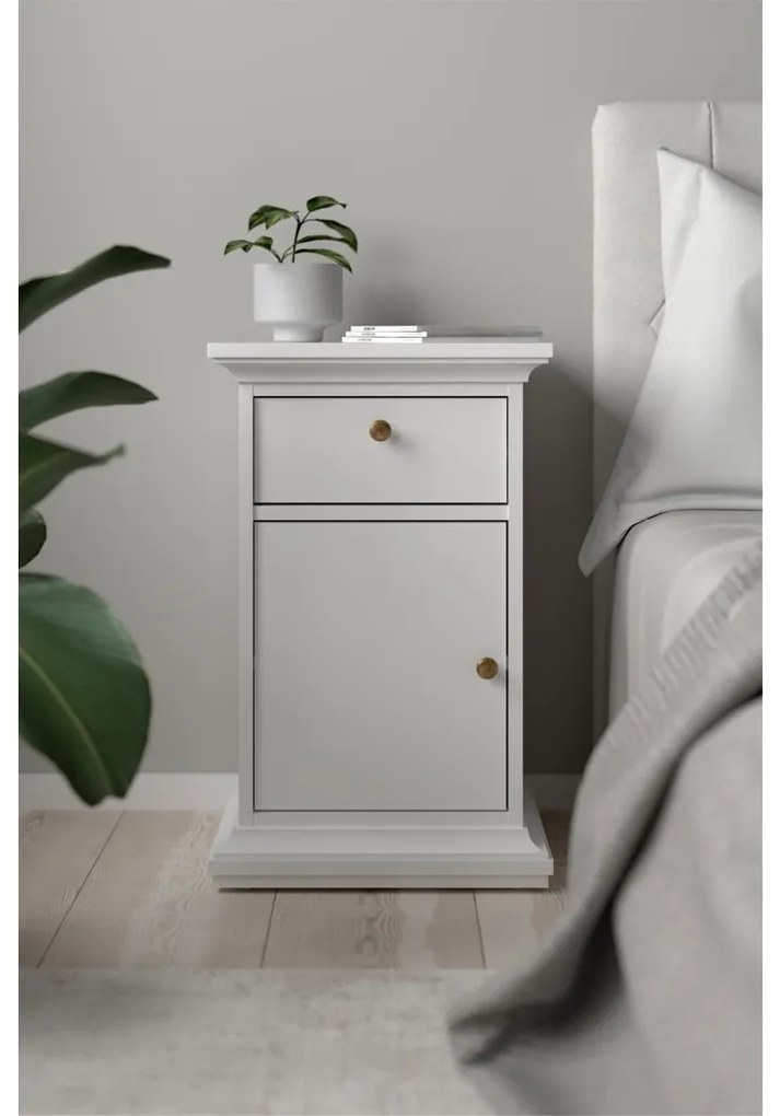 Noptieră Provence II, alb