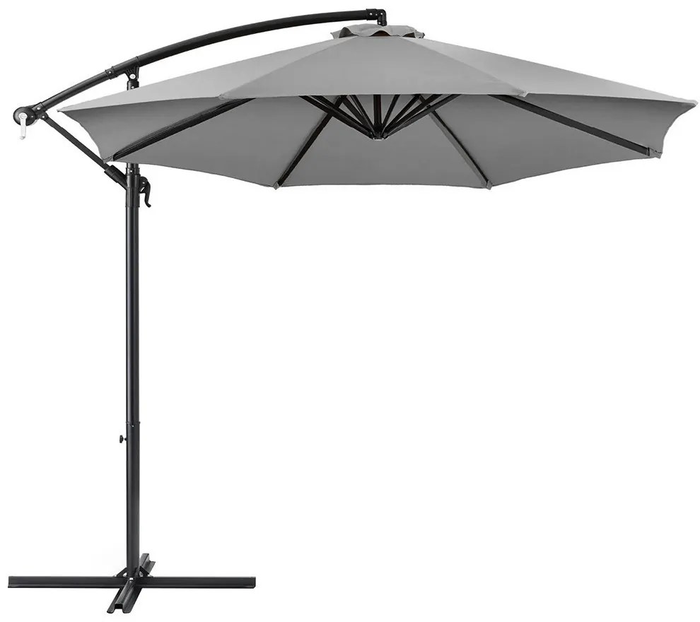 Umbrela de soare suspendata, 2,8 m, gri