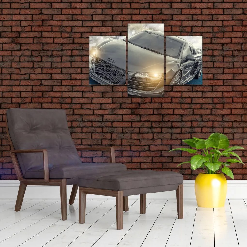Tablou cu Audi - gri (90x60 cm)