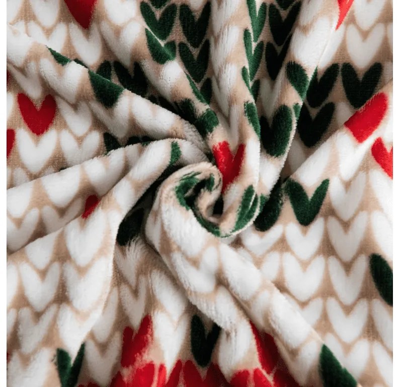 Set Lenjerie cocolino FROSTED CHRISTMAS colorat + cearsaf Cocolino microplus cu elastic SOFT 90x200 cm alb, pat de o persoana