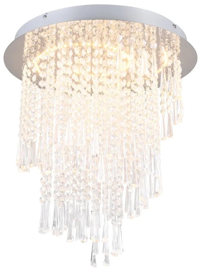 Plafonieră argintie LED ø 45 cm Pomp – Reality