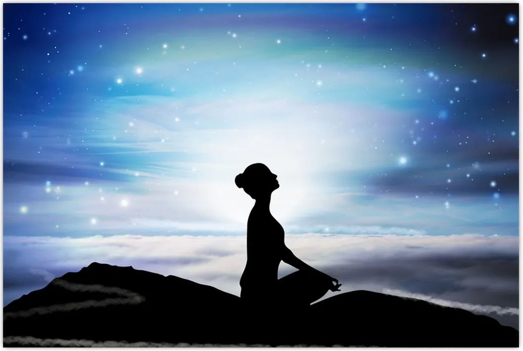 Tablou - Femaia meditând (90x60 cm)