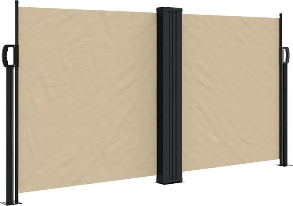 vidaXL Copertina laterală retractabilă, bej, 220x1200 cm