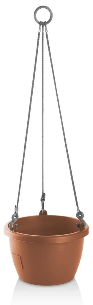 Ghiveci suspendat cu auto-irigare Gardenico Marina,cărămiziu, diam. 30 cm, diam. 30 cm