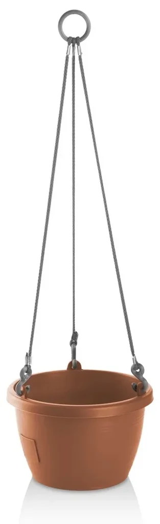 Ghiveci suspendat cu auto-irigare Gardenico Marina,cărămiziu, diam. 30 cm, diam. 30 cm
