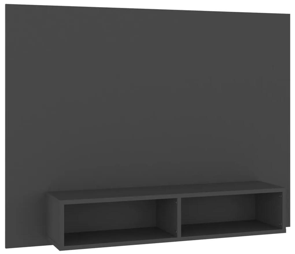 808271 vidaXL Comodă TV de perete, gri, 120x23,5x90 cm, PAL