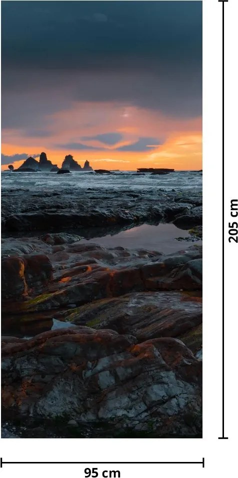 Fototapet pentru ușă - Peisaj în Noua Zeelandă (95x205cm)