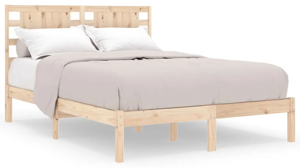 3104238 vidaXL Cadru de pat, 200x200 cm, lemn masiv de pin
