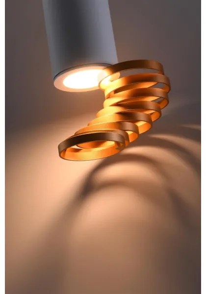 Spot TUBA 1xGU10/15W/230V alb/cupru