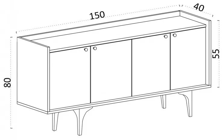 Consola Navi Sapphire Oak