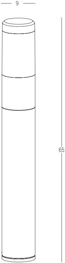 Stalp LED pentru iluminat exterior decorativ IP54 Haus H-45cm