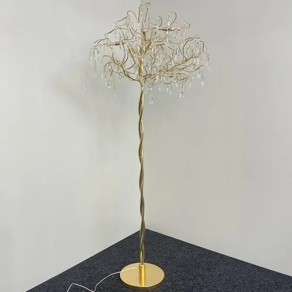 Lampadar de cristal 5xG9/40W/230V auriu