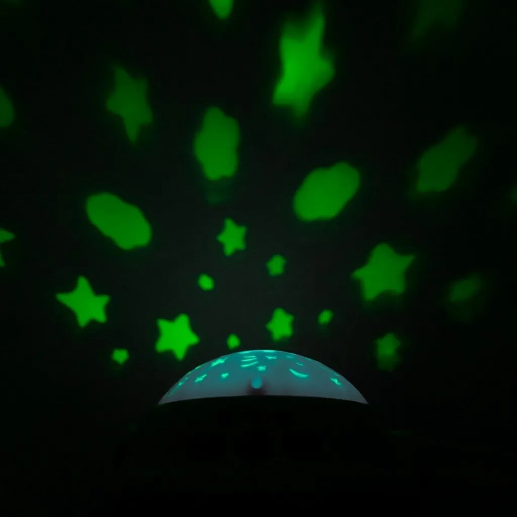 Baby Mix Carusel deasupra pătuțului cu proiectorde lumină, verde
