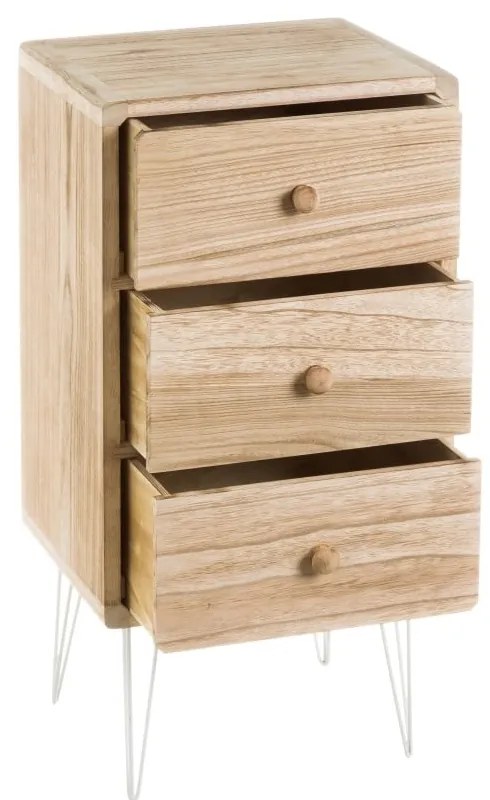 Noptieră din lemn exotic Natural Way – Casa Selección