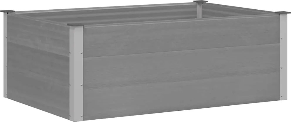 vidaXL Strat înălțat de grădină, gri, 150 x 100 x 54 cm, WPC