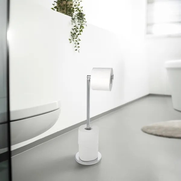 WENKO 19637100 - Suport pentru hârtie igienică 21x55 cm inox/argintiu