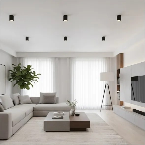 Spot OH12 1xGX53/35W/230V, 9,6 cm, negru