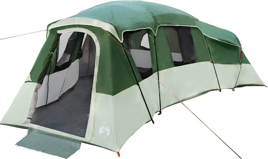 vidaXL Cort de Familie cu acoperiș Verde 762 x 655 x 218 cm tafta