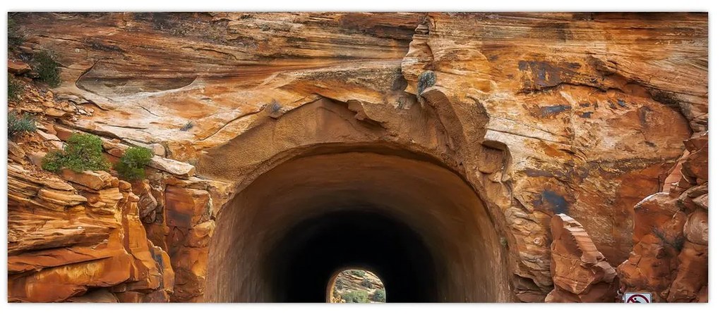 Tablou - tunel în stâncă (120x50 cm)