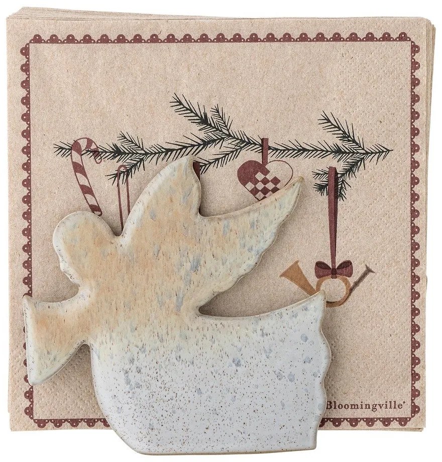 Suport pentru șervețele din gresie ceramică Cherub – Bloomingville